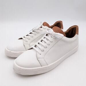 Bruno Magli Daniel Low Top Sneaker Shoes Women's Leather White Size US11 EU44